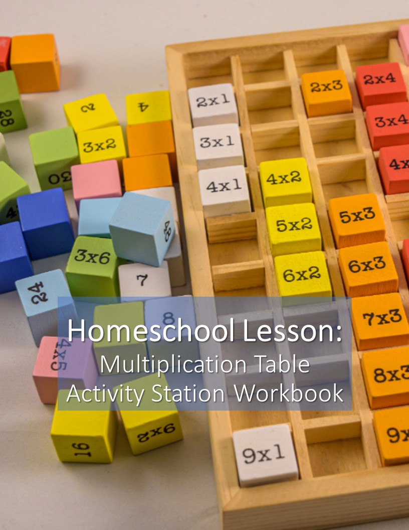 Homeschool Math Lesson Multiplication Table