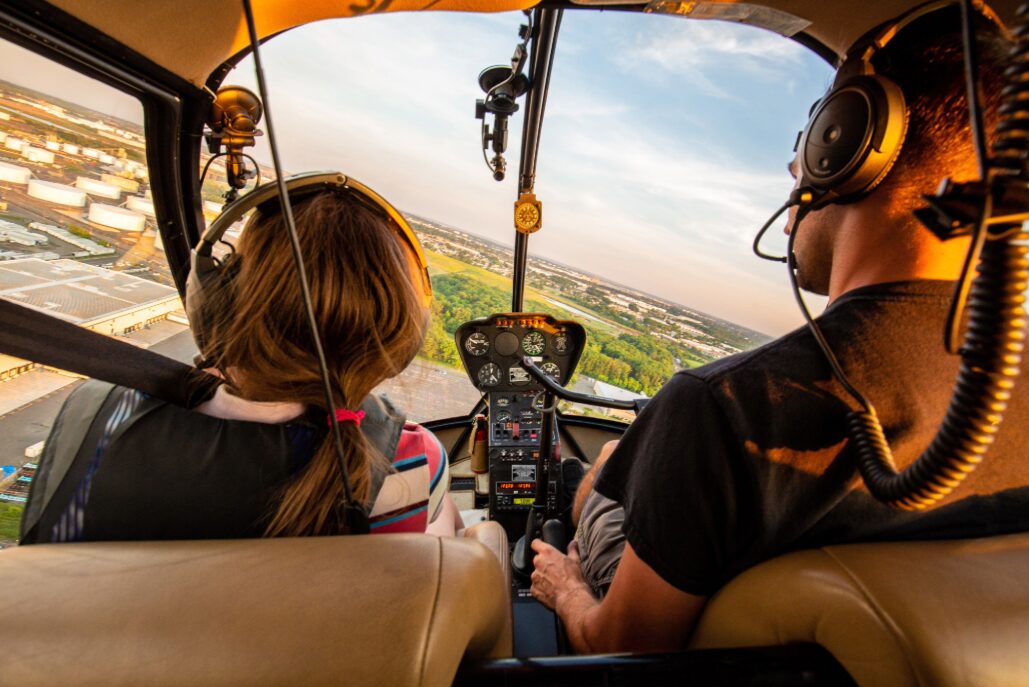 Homeschool science lessons include flying with a pilot