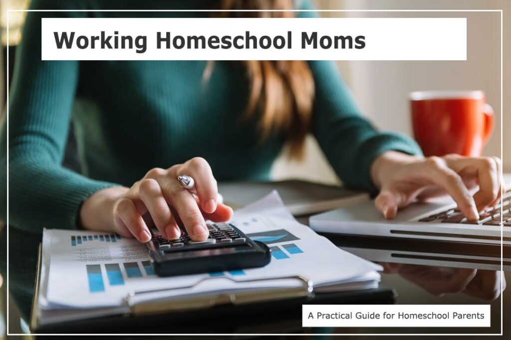 Homeschool mother assisting child with homeschool science